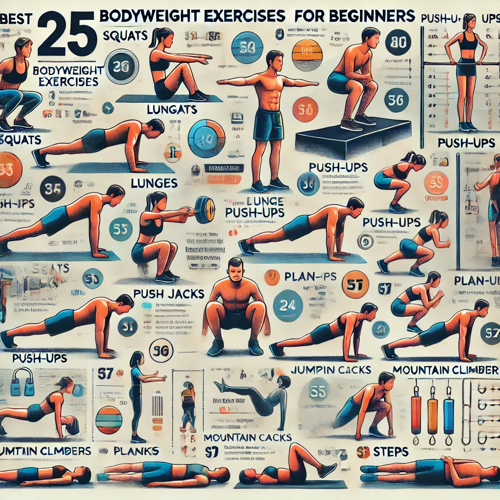 Best 25 Bodyweight Exercises for Beginners